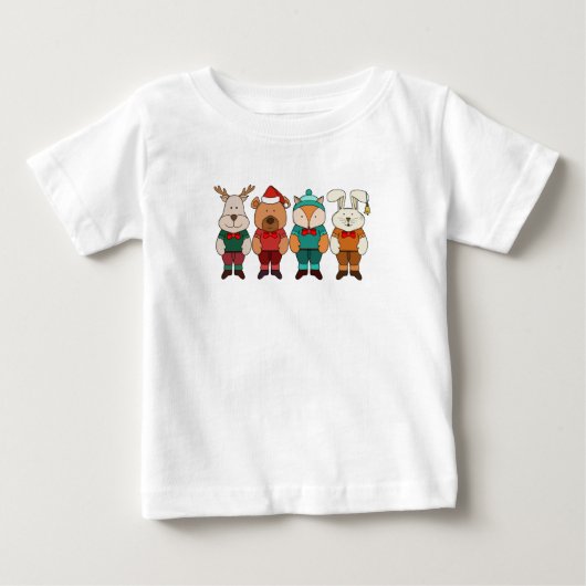 Schattige dieren klaar voor de winter (Voorkant)