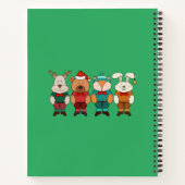 Schattige dieren klaar voor de winter notitieboek (Achterkant)