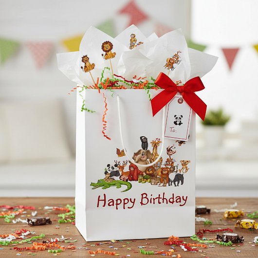 Schattige dieren medium cadeauzakje
