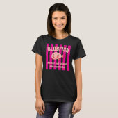 Schattige Dieren Overschat Aangepaste Tekst Leuk B T-shirt (Voorkant volledig)
