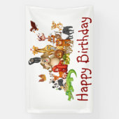 Schattige dieren spandoek (Verticaal)