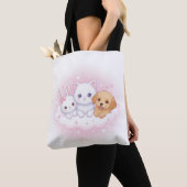 Schattige dieren tote bag (Dichtbij)
