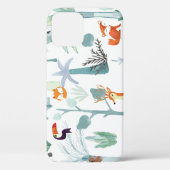 Schattige dieren: tropisch bos doodle. Case-Mate iPhone case (Achterkant)