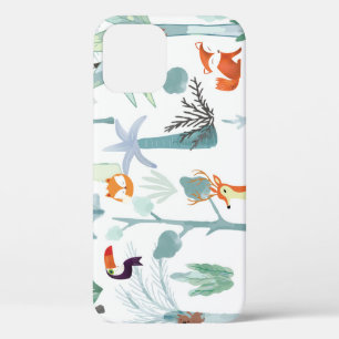 Schattige dieren: tropisch bos doodle. Case-Mate iPhone case
