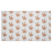 Schattige Dieren uit het Oude Circus Stof (Fat Quarter)