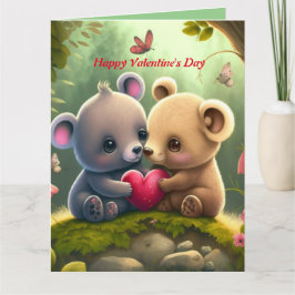 Schattige dieren verliefd     kaart