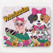 Schattige Dierenarts Muismat (Voorkant)