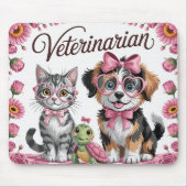 Schattige Dierenarts Muismat (Voorkant)