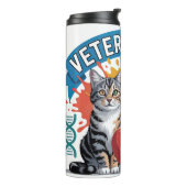Schattige dierenarts thermosbeker (Gedraaid links)