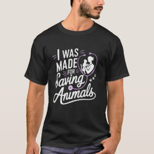 Schattige dierenarts Veterinaire technicus Diergen T-shirt