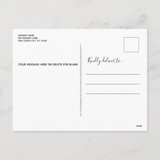 Schattige dierenartsen met feestdagen (Achterkant)