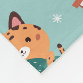 Schattige dierenbedekking fleece deken (Hoek)
