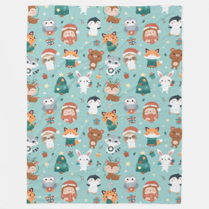 Schattige dierenbedekking fleece deken