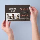 schattige dierenbeestje met puppy SPA Flyer (Hand)