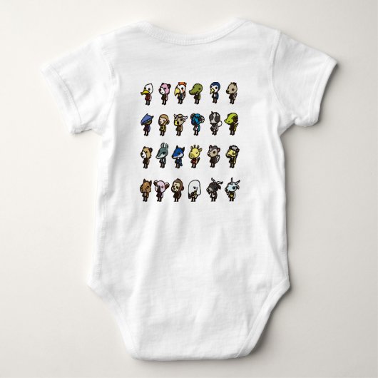 Schattige Dierenvrienden Baby Bodysuit (Achterkant)