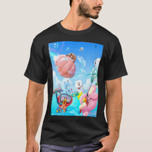Schattige dierenvrienden Zomer vissen Strand - Oce T-shirt