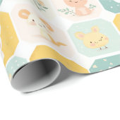 Schattige dierlijke collage Design Cadeaupapier (Rol Hoek)