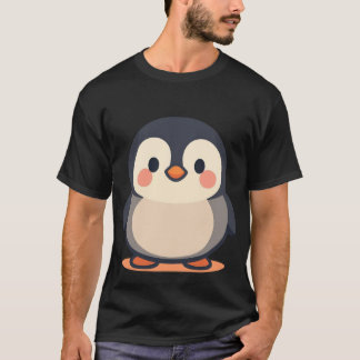 Schattige dikke pinguïn Kawaii baby pinguïn T-shirt