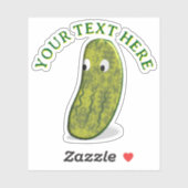 Schattige Dill-pickle Kawaii op maat Sticker (Vel)