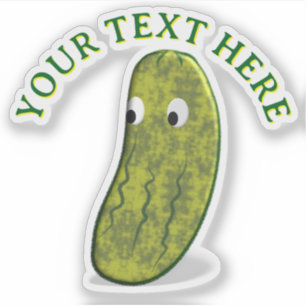 Schattige Dill-pickle Kawaii op maat Sticker