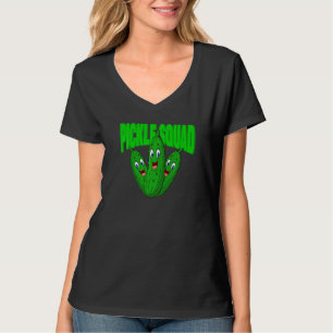 Schattige Dill Pickle Vegan Pickle Squad T-shirt