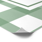 Schattige Dino 1e verjaardagsfeestje Poster (Hoek)