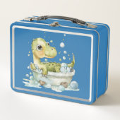 Schattige Dino Bad Tijd (Voorkant)