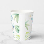 Schattige Dino Boy Dinosaurus Baby shower Papieren Bekers (Rechts)