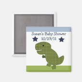 Schattige Dino/Dinosaur 2 Magnet/Keepomwille Magneet (Voorkant / Achterkant)