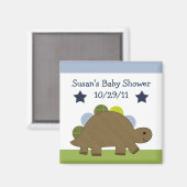 Schattige Dino/Dinosaur Magnet/Keepomwille/partijv Magneet (Voorkant / Achterkant)