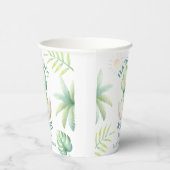 Schattige Dino Gender Neutral Dinosaur Baby shower Papieren Bekers (Rechts)