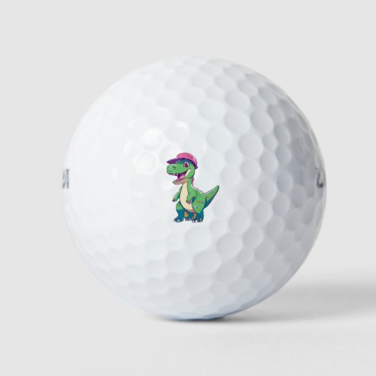 schattige dino golfballen (Voorkant)