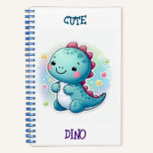 schattige Dino Notitieboek (Voorkant)