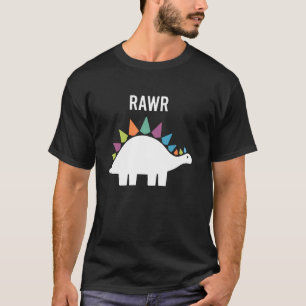 Schattige Dino Rawr Dinosaurus Brullende Grappige  T-shirt