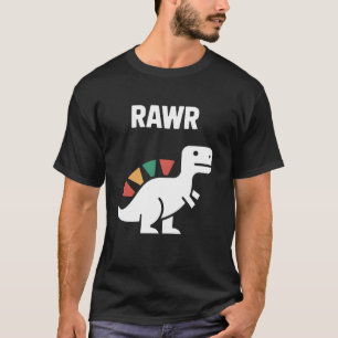 Schattige Dino Rawr Dinosaurus Brullende Grappige  T-shirt