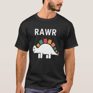 Schattige Dino Rawr Dinosaurus Brullende Grappige  T-shirt