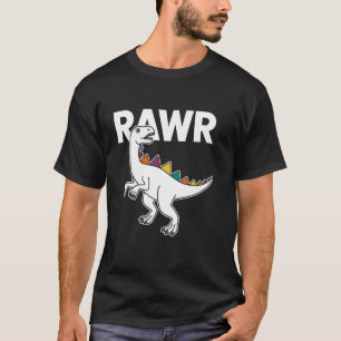 Schattige Dino Rawr Dinosaurus Brullende Grappige  T-shirt