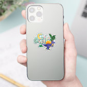 schattige dino sticker (Telefoon)