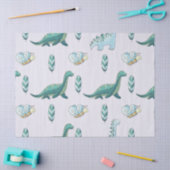 Schattige Dino Vrienden – Mintgroene Tissue Tissuepapier (Craft)