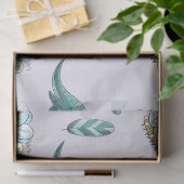 Schattige Dino Vrienden – Mintgroene Tissue Tissuepapier (Geschenk)