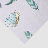 Schattige Dino Vrienden – Mintgroene Tissue Tissuepapier (Detail)