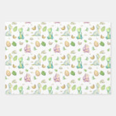 Schattige Dinosaur Baby Inpakpapier Vel (Voorkant)