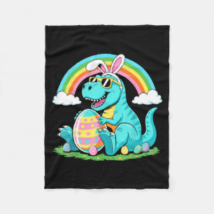 Schattige Dinosaur Bunny Ei Gelukkige Oostrawr T R Fleece Deken