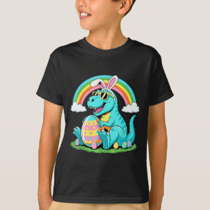 Schattige Dinosaur Bunny Ei Gelukkige Oostrawr T R T-shirt