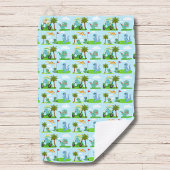 Schattige Dinosaur Golf Kinder Patroon Golfhanddoek