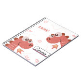 Schattige Dinosaur Journal voor Meisjes – Leuk & F Notitieboek (Linkerzijde)