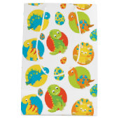 Schattige Dinosaur Medium Cadeauzakje (Achterkant)