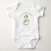 Schattige Dinosaur Persoonlijke Dino Babysaurus Romper (Voorkant)