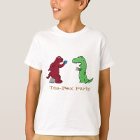 Schattige Dinosaur Shirt, Punny 'Tea-Rex' Theelief