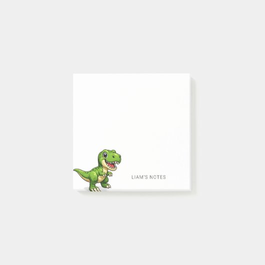 Schattige Dinosaur Trendy Aangepast Post-it® Notes (Voorkant)